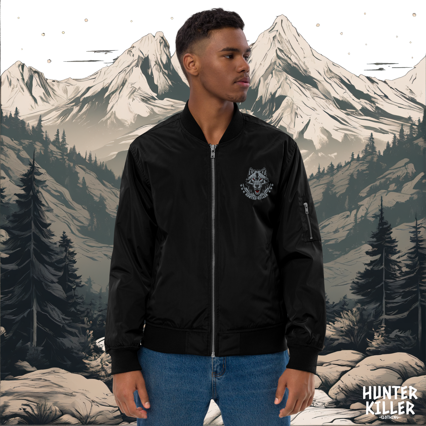 LONE WOLF BOMBER JACKET