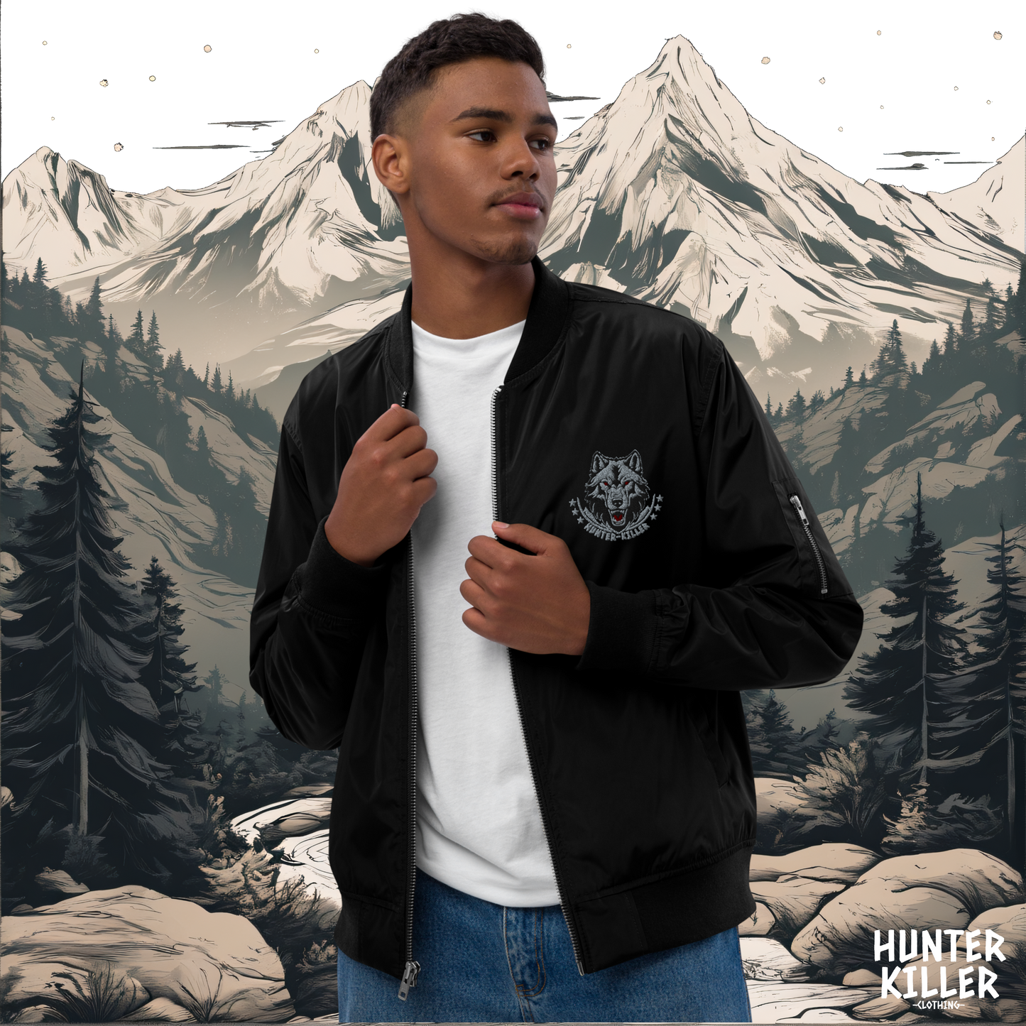 LONE WOLF BOMBER JACKET