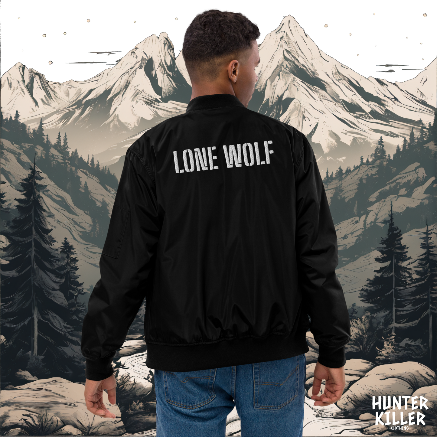 LONE WOLF BOMBER JACKET