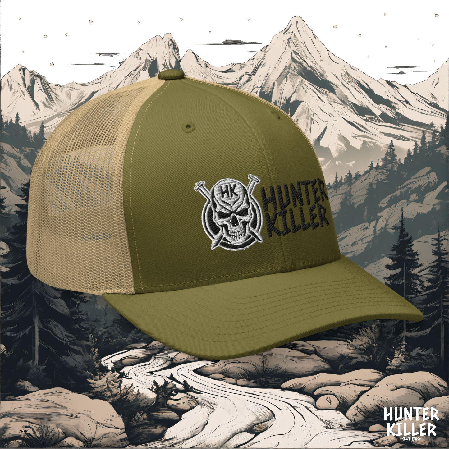 SKULL KILLER DESERT TRUCKER CAP