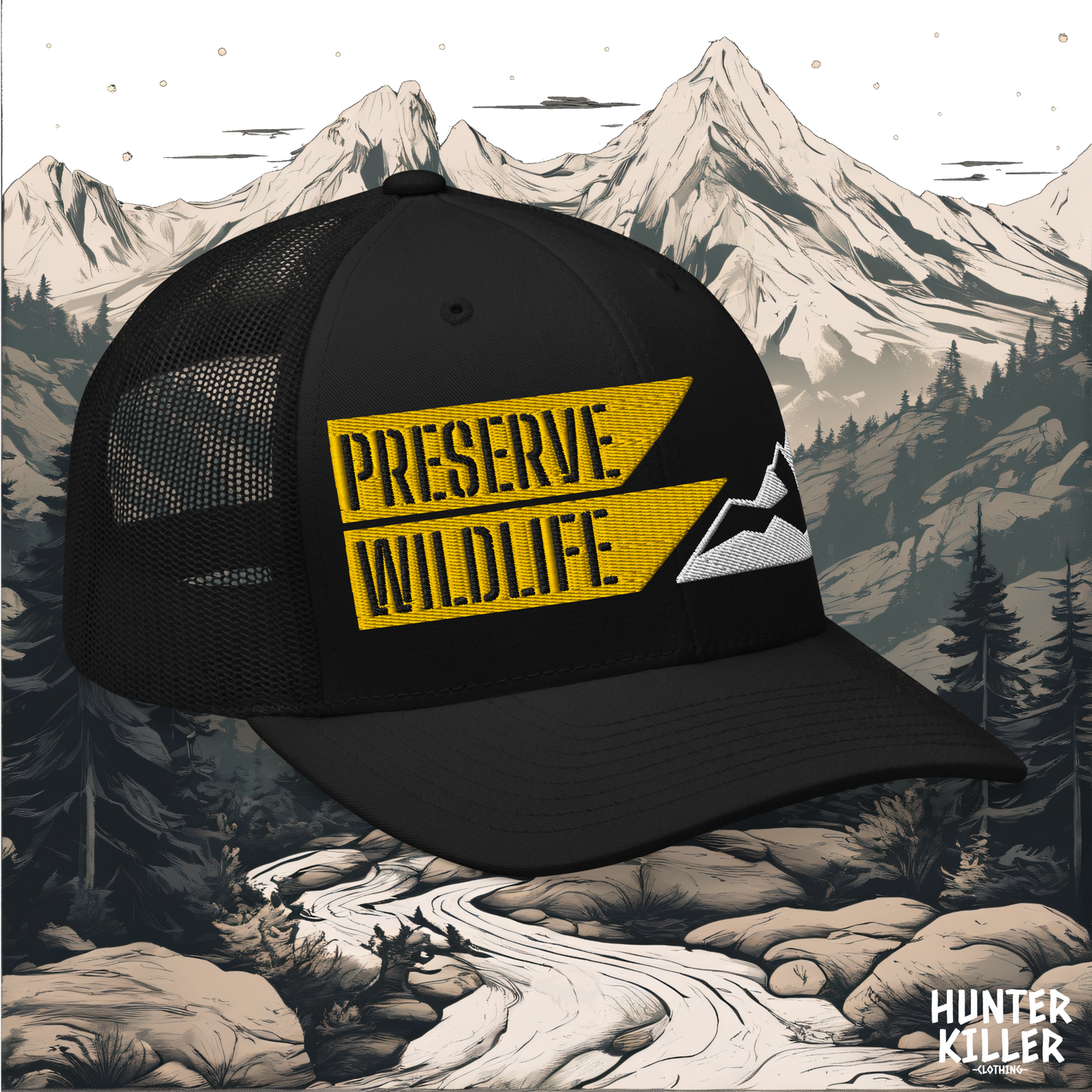 PRESERVE WILDLIFE TRUCKER CAP