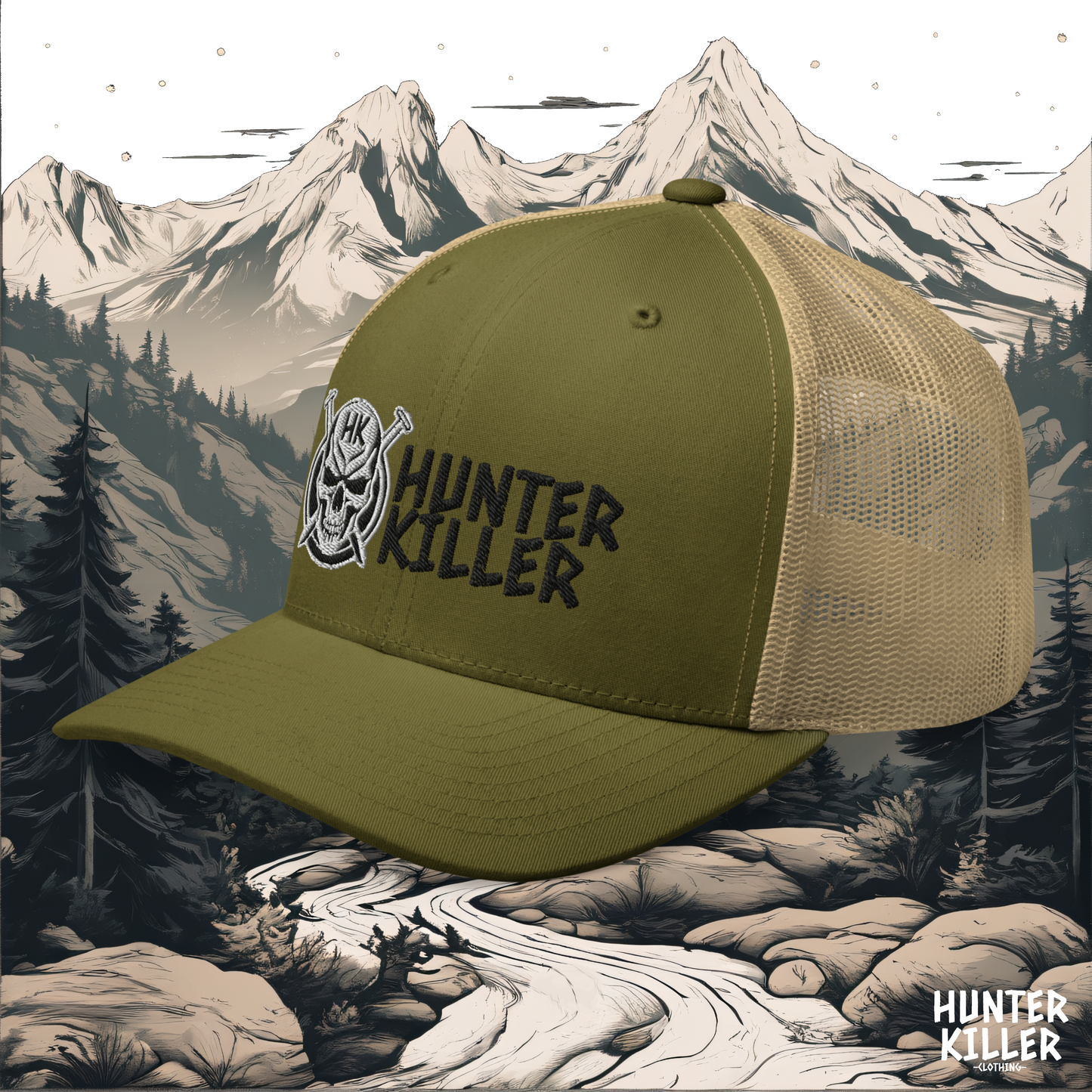 SKULL KILLER DESERT TRUCKER CAP