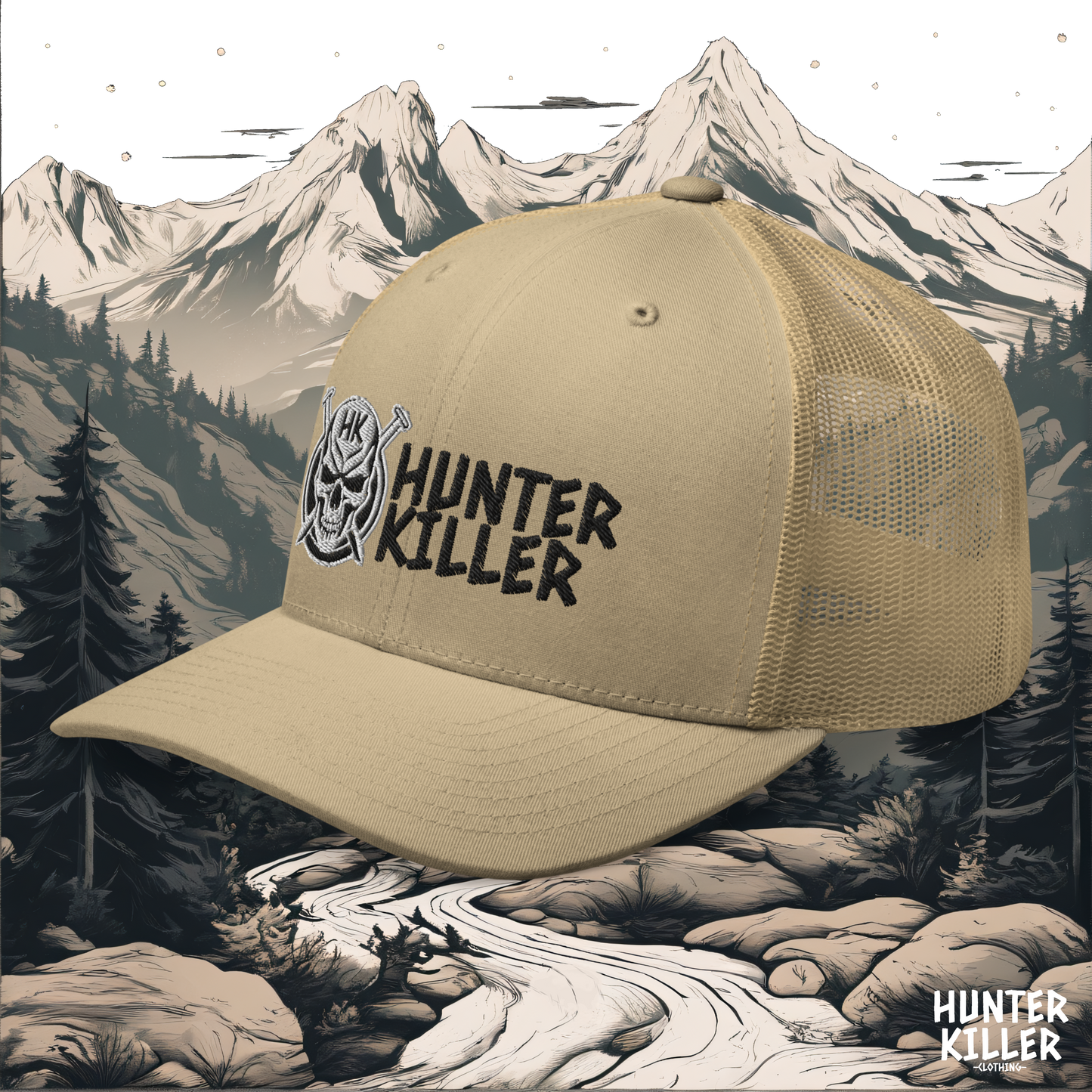 SKULL KILLER DESERT TRUCKER CAP
