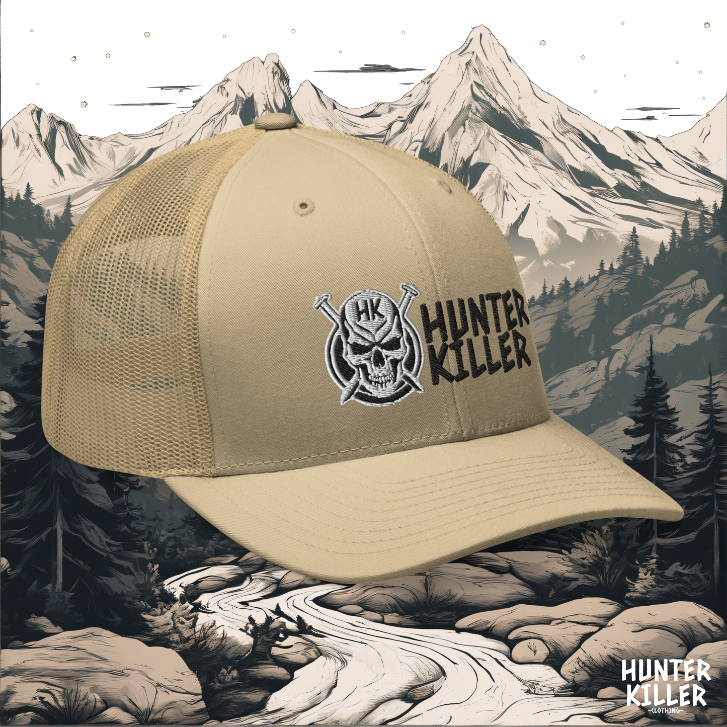 SKULL KILLER DESERT TRUCKER CAP